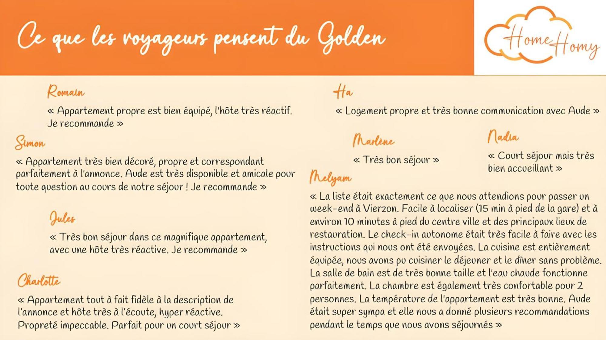 Le Golden - Home Homy Vierzon Exterior foto